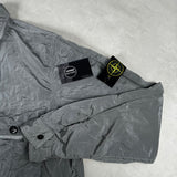 Nylon Metal Overshirt Silver