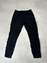 Compass Patch Cargo Trousers Black