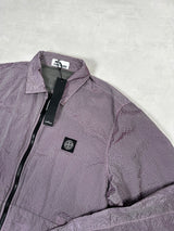 Seersucker Nylon Weft Overshirt Pink