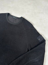 Ghost Wool Crewneck Sweatshirt Black