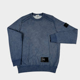 Dust Colour Finish Sweatshirt Blue