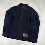 1/2 Zip Corduroy Overshirt Navy