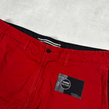 Tela Cotton Cargo Shorts Red
