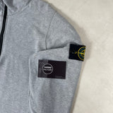 Brushed Cotton 1/4 Zip Sweatshirt Grey