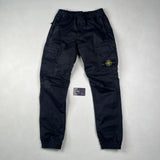Cuffed Cargo Trousers Black
