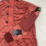 Nylon Raso Silk-TC Hooded Smock Brick Red