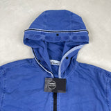 Old Dye Hooded Overshirt Blue