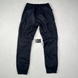 Cuffed Cargo Trousers Black