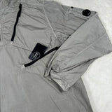 Chrome Hooded Smock Silver