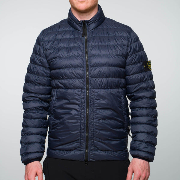 Stone Island Micro Yarn Down Jacket Navy Garmz Factory
