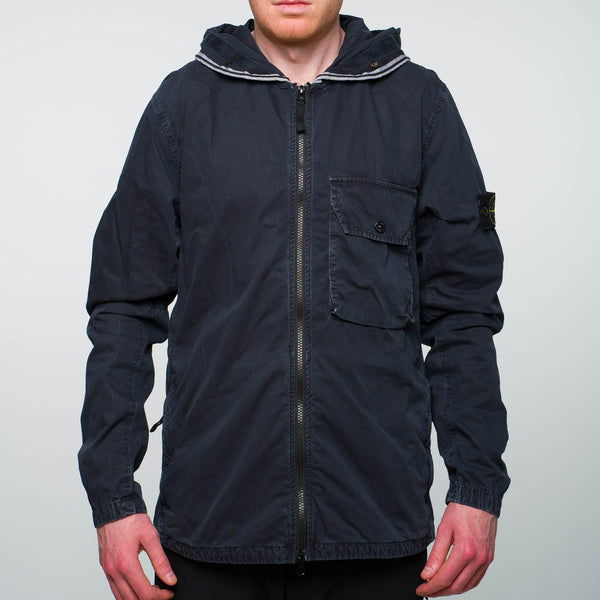 Stone Island - Old Dye Hooded Overshirt Navy