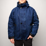 Stone Island - Polypropylene Denim 2 in 1 Hooded Jacket Blue