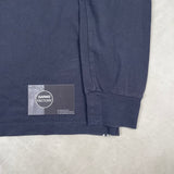 Long Sleeve Slim Fit Polo Shirt Navy