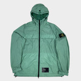 Garment Dyed Crinkle Reps Hooded Jacket Green