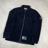 Double Pocket Corduroy Overshirt Black
