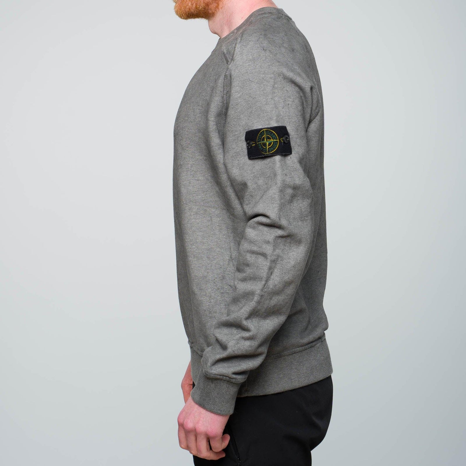 Stone Island Dust Colour Finish Sweatshirt Grey – Garmz Factory