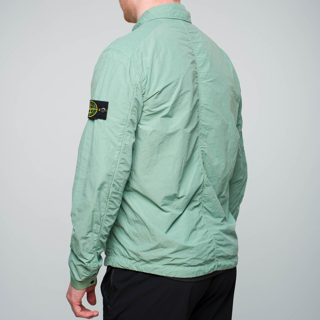 Stone Island Garment Dyed Naslan Light Overshirt Green