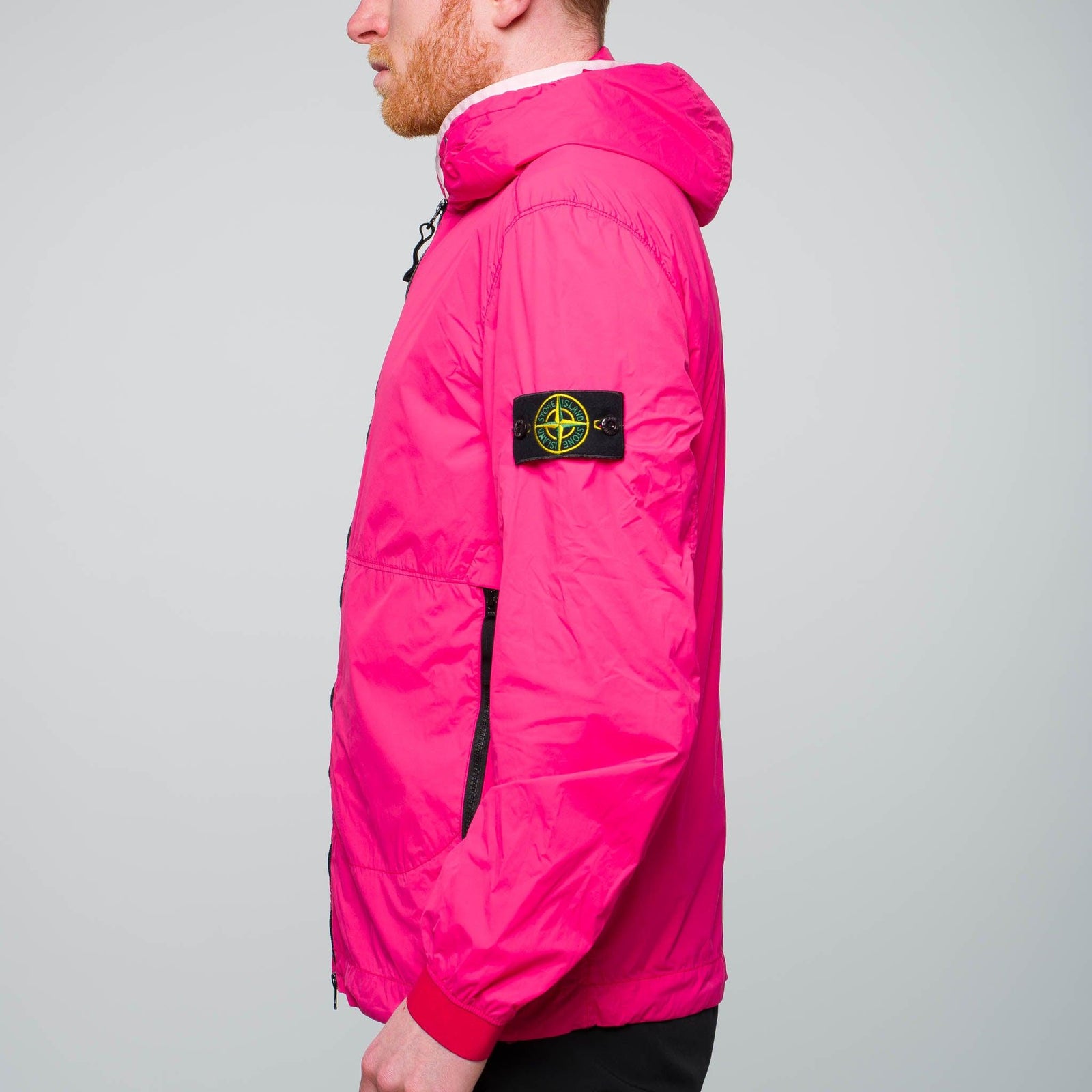 Stone Island Skin Touch Nylon Jacket Pink Garmz Factory