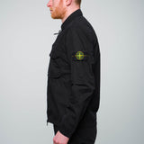 Stone Island - Garment Dyed Zip Overshirt Black