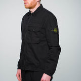 Stone Island - Garment Dyed Zip Overshirt Black