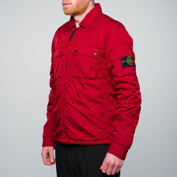 Crinkle Reps NY Lined Overshirt Red