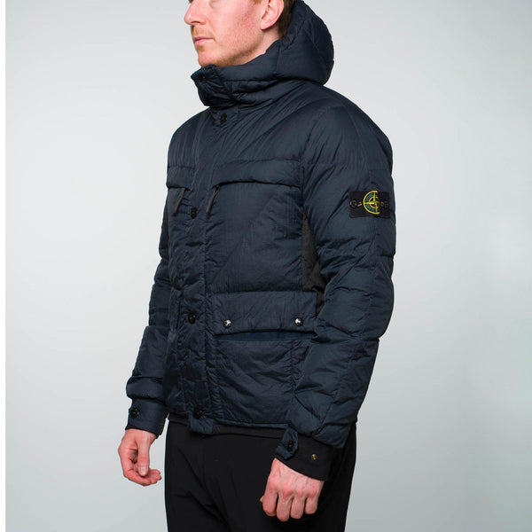 Stone Island - Opaque Nylon Tela Down Jacket Navy