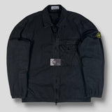 Stone Island - Garment Dyed Zip Overshirt Black