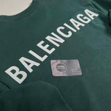 Balenciaga - Block logo crewneck sweatshirt green