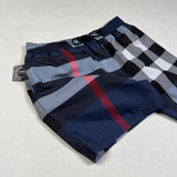 Burberry - big check swim shorts blue