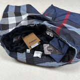 Burberry - big check swim shorts blue