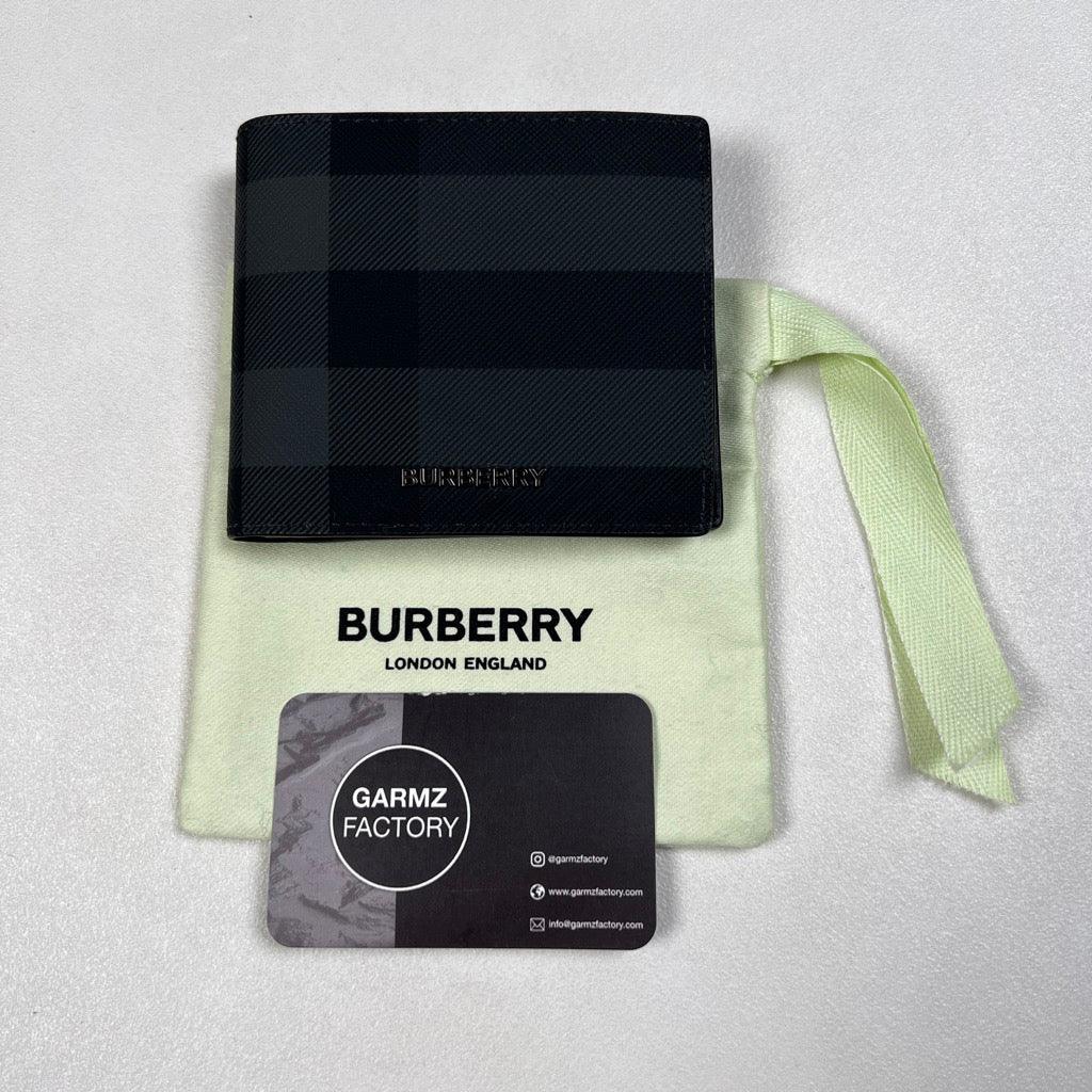 Wallet Check Burberry check and leather bifold wallet charcoal – Garmz Factory