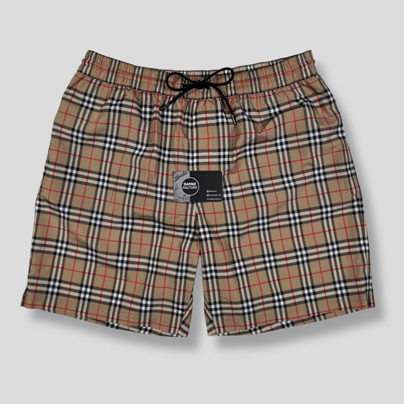 Burberry check swim shorts beige – Garmz Factory