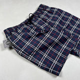 Burberry - check swim shorts blue