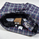 Burberry - check swim shorts blue