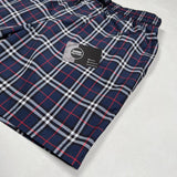 Burberry - check swim shorts blue