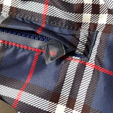 Burberry - check swim shorts blue