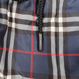 Burberry - check swim shorts blue