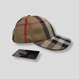 Burberry - giant check canvas baseball cap beige