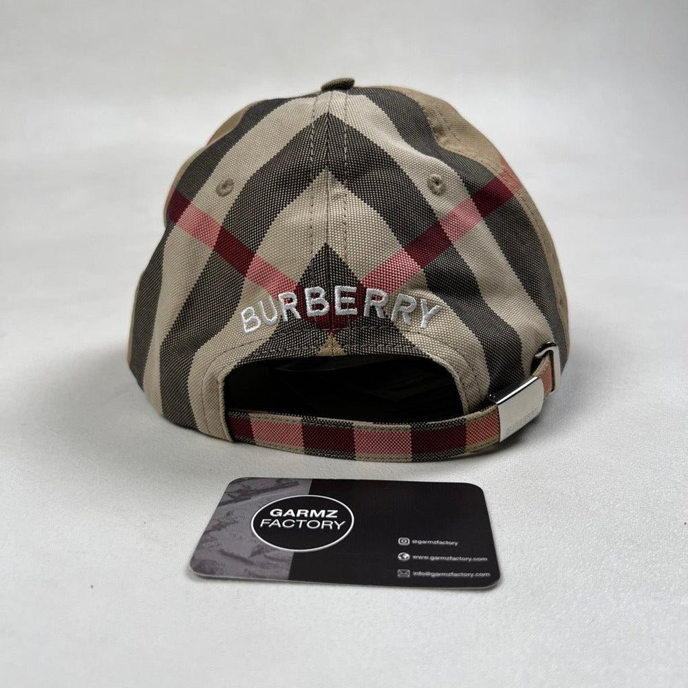 Burberry giant check canvas baseball cap beige – Garmz Factory