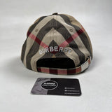 Burberry - giant check canvas baseball cap beige