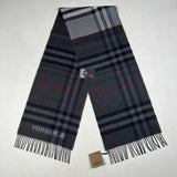 Burberry - giant check reversible scarf grey