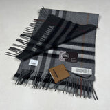 Burberry - giant check reversible scarf grey