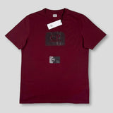 C.P. Company - Big Logo Print T-Shirt burgundy