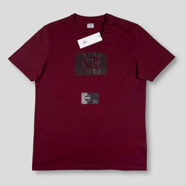 C.P. Company - Big Logo Print T-Shirt burgundy