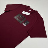 C.P. Company - Big Logo Print T-Shirt burgundy
