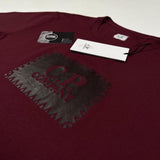 C.P. Company - Big Logo Print T-Shirt burgundy