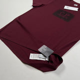 C.P. Company - Big Logo Print T-Shirt burgundy