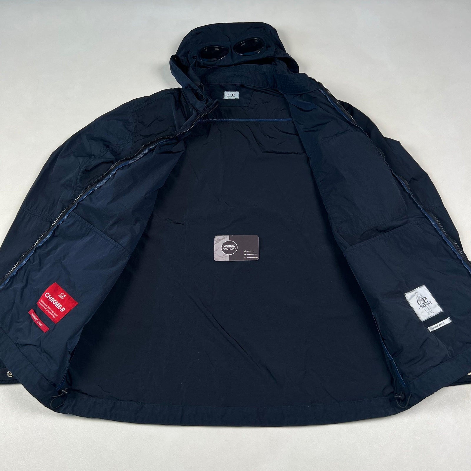 Hooded Overshirt Navy Cp Company Chrome Overshirt Blue Company