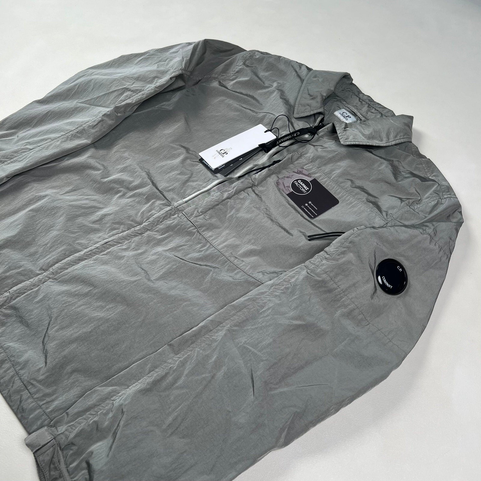 C.P. Company Chrome-R Zip Overshirt Silver – Garmz Factory