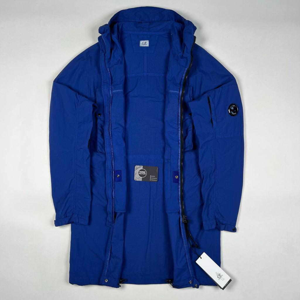 C.P. Company Flatt Nylon 2 Way Utility Jacket Blue – Garmz